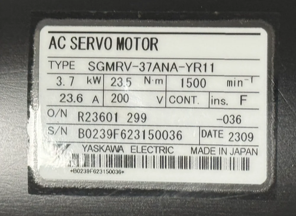 AC Servomotor SGMRV-37ANA-YR11