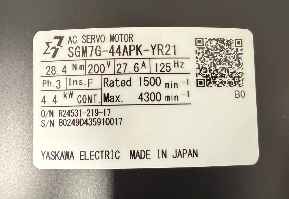 AC Servomotor SGM7G-44APK-YR21